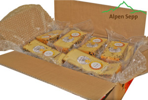 Alpen Sepp's Alpenkäse Versand nach Niederlande 2 10kg Blümlekäse Käsebox nach Holland