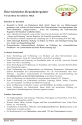 Heumilchregulativ Heumilch