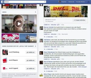 Kundenfrage: ver.di Poststreik in Deutschland - kommt meine Käsebestellung pünktlich an? 3 ver.di facebook reaktionen zum poststreik