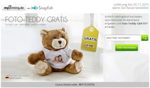 Gratis Teddy Bär Gutscheincode