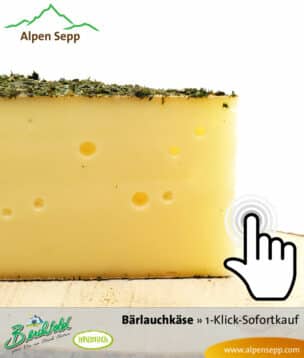Heumilch Bärlauchkäse Sofortkauf