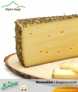 Heumilch Blumenkäse