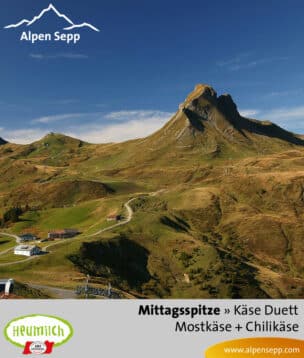Käse-Duett Komposition Mittagsspitze