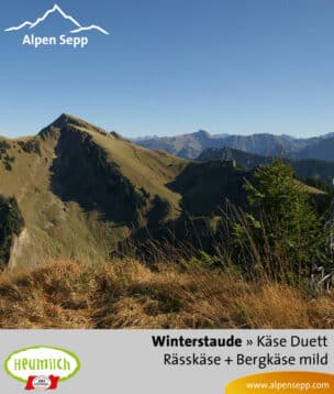 Käse-Duett Komposition Winterstaude