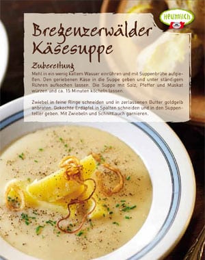 Rezept: Bregenzerwälder Kaesesuppe