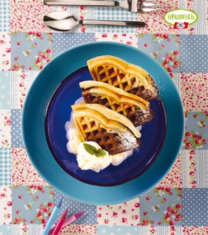 Heumilch Rezept: Kuhfleckenwaffeln