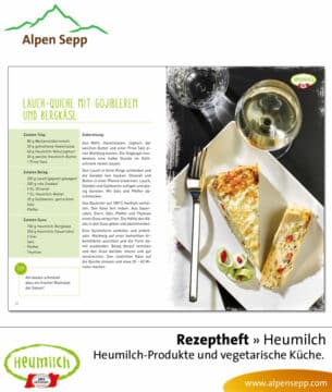 Heumilch Rezeptheft: Aus Heumilch Produkten vegetarische Gerichte zaubern