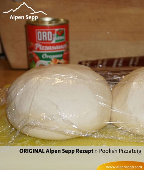 Rezept für Pizzateig Poolish GRATIS im Shop