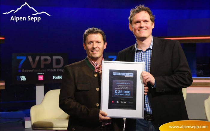 1. Platz für Alpen Sepp beim SevenVentures Pitch-Day
