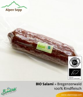 BIO Rindersalami | zu 100% aus Rindfleisch gefertigt - 1 Stange – Bild 4
