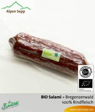 BIO Rindersalami | zu 100% aus Rindfleisch gefertigt - 1 Stange – Bild 4