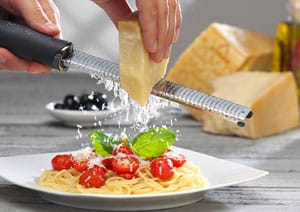 Reibe für Parmesan und Trentingrana
