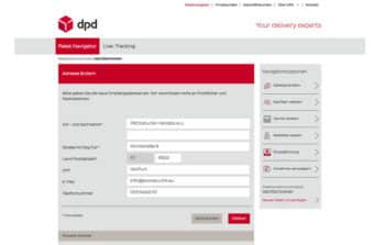 DPD Predict Adresse der Zustellung ändern