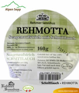 Rehmotta Brotaufstrich Schnittlauch
