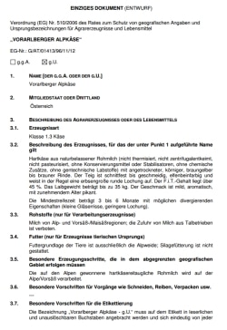 Patent Alpkaese gU