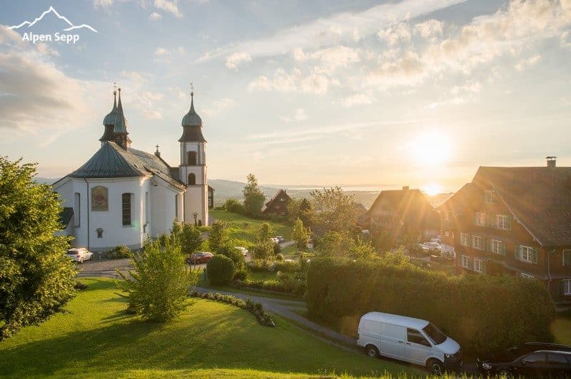 Gasthof Kreuz Bildstein Terrassenstimmung