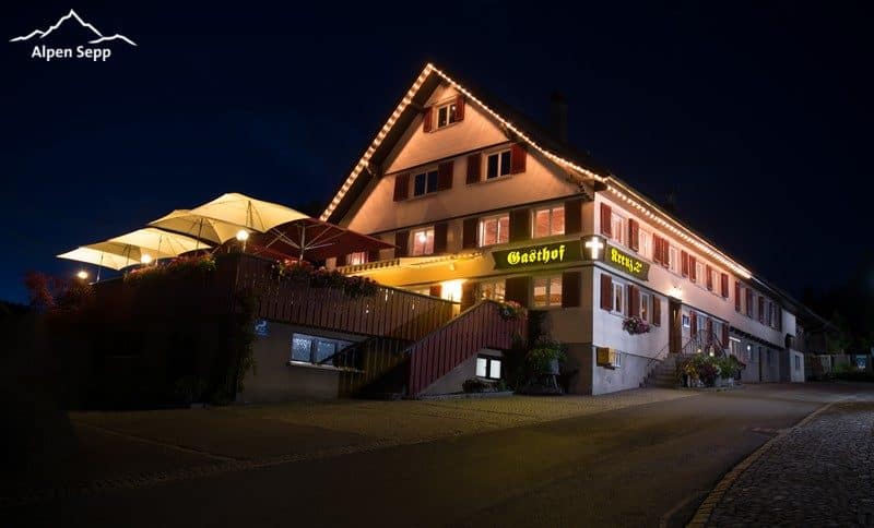 Gasthof Kreuz Bildstein Abendstimmung