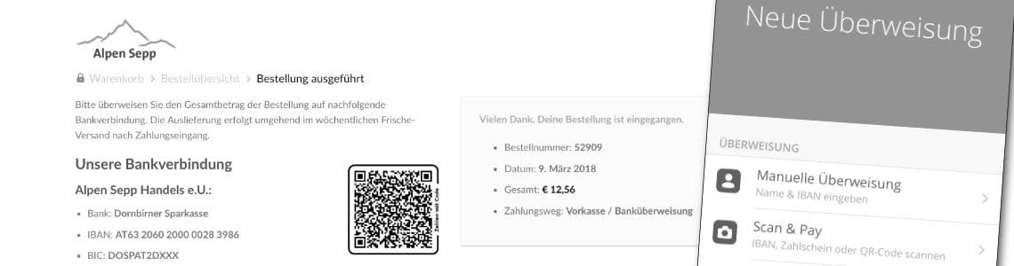 Einfach bezahlen mit QR Code und Girocode bzw. Scan & Pay