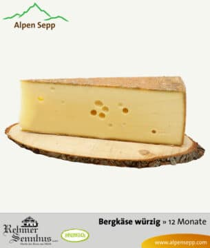 Bergkäse Spezialität, extra würziger Geschmack