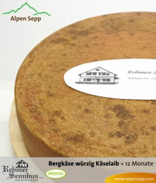 Extra würziger Bergkäse Laib - 12 Monate gereift