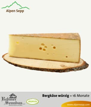 Bergkäse Spezialität, spezial würziger Geschmack