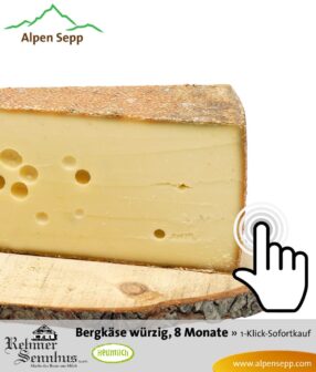 Bergkäse - würziger Geschmack - Sofortkauf