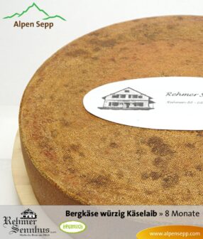Würziger Bergkäse Laib - 8 Monate gereift