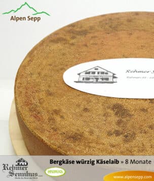 Würziger Bergkäse Laib - 8 Monate gereift