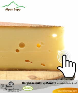 Bergkäse - milder Geschmack - Sofortkauf