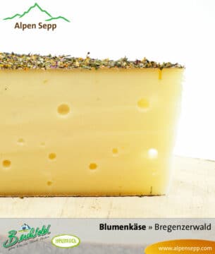 Blumenkäse im Käse Shop