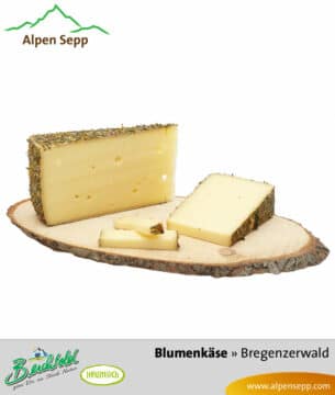 Heumilch Blumenkäse