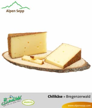 Heumilch Chilikäse im Käseshop