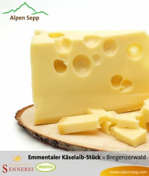 Emmentaler Käse vom Käselaib