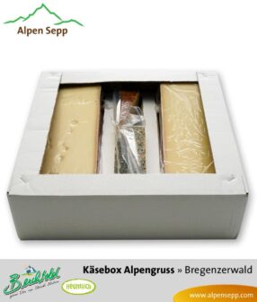 Geschenkbox Alpengruß - Hartkäse und Schnittkäse