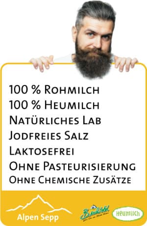 Vorteile mit Alpenkäse vom Alpen Sepp