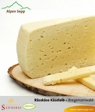 Heumilch Rässkäse, nassgereift - Käselaib 6 kg