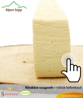 Würziger Rässkäse, nassgereift - Käserinde
