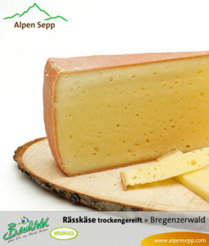 Rässkäse - trockengereift, würziger Schnittkäse