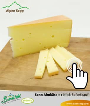 Senn Almkäse, extra würzig, Sofortkauf