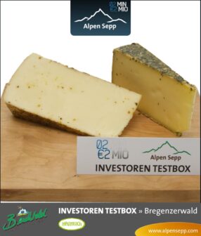 Käse der 2m2m Investoren Testbox