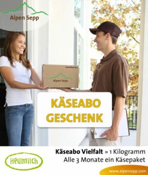 Käse Geschenk Abo - 1 kg Käsebox pro Quartal