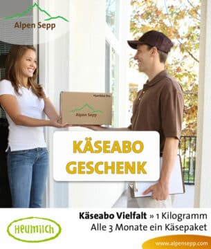 Käse Geschenk Abo - 1 kg Käsebox pro Quartal
