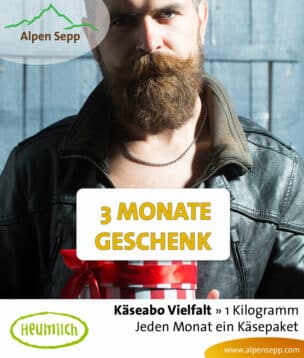 3 Monate Abo - 1 kg Käse als Überraschung
