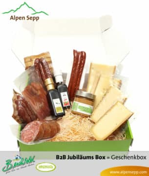 B2B Grosse Geschenkbox Wurst und Käse