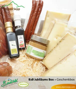 B2B Grosse Geschenkbox Wurst und Käse