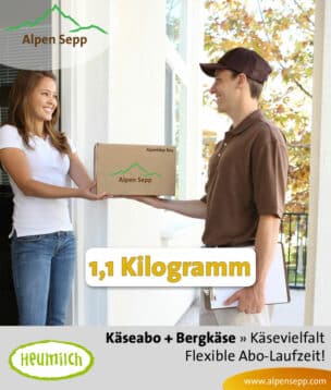 Überraschungsbox mit Käse als Abo Service