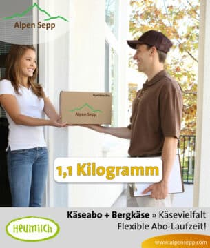 Überraschungsbox mit Käse als Abo Service