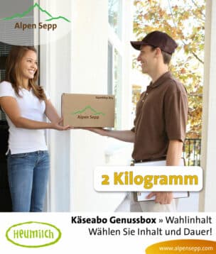 Käseabo 2 kg, Käse Abonnement mit 10 Käsesorten