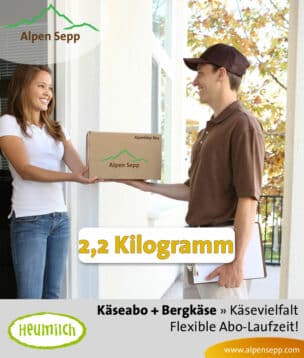 Käse Überraschungsbox mit 2,2 kg als Abo Service