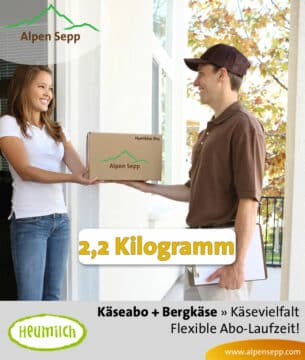 Käse Überraschungsbox mit 2,2 kg als Abo Service